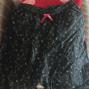 Black dog Pajama Pants